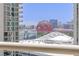 View of the city and surrounding buildings from a condo balcony at 2777 Paradise Rd # 2302, Las Vegas, NV 89109