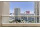 Balcony view showcasing a city landscape and neighboring high-rise buildings at 2777 Paradise Rd # 2302, Las Vegas, NV 89109
