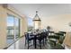 This dining room features great views, gorgeous tile flooring, and seating for at least six at 2777 Paradise Rd # 2302, Las Vegas, NV 89109