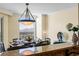 Tastefully furnished dining area exhibiting a stunning view, exquisite decor, and room to entertain at 2777 Paradise Rd # 2302, Las Vegas, NV 89109