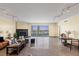 Living room boasting fireplace, seating area, and beautiful city views at 2777 Paradise Rd # 2302, Las Vegas, NV 89109