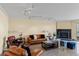 Bright living room featuring fireplace and comfortable seating at 2777 Paradise Rd # 2302, Las Vegas, NV 89109