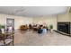 Expansive living room featuring sleek flooring and a cozy fireplace, perfect for relaxation at 2777 Paradise Rd # 2302, Las Vegas, NV 89109