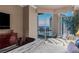 Stylish bedroom with a city view, lounge area, and elegant decor, creating a relaxing and sophisticated ambiance at 2877 Paradise Rd # 2602, Las Vegas, NV 89109