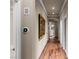 Hallway features hardwood flooring and elegant wall decor at 2877 Paradise Rd # 2602, Las Vegas, NV 89109