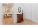 Inviting foyer with hardwood floors, decorative accents, and a warm, welcoming ambiance at 2925 Lotus Hill Dr, Las Vegas, NV 89134