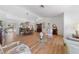 Spacious living room and dining area with hardwood floors and elegant decor at 2925 Lotus Hill Dr, Las Vegas, NV 89134