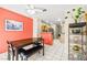 Cozy dining area featuring bright walls, tile flooring, and views of the kitchen at 3464 Twilight Star Dr, Las Vegas, NV 89117