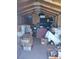 Inside view of shed interior showing storage and organization at 4727 Conrad St, Las Vegas, NV 89121