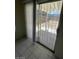 Enclosed patio area seen through sliding glass doors at 4795 Via San Andros, Las Vegas, NV 89103