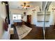 Spacious bedroom with a large window, built-in shelving, and music themed accents at 5041 Portraits Pl, Las Vegas, NV 89149