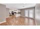 Modern kitchen with stainless steel appliances, white cabinetry, and granite countertops at 5257 Sunbury Ave, Las Vegas, NV 89122