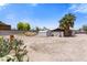 Large backyard featuring a shed and easy landscaping opportunities at 5317 Marietta Ave, Las Vegas, NV 89108