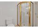 Compact bathroom with shower stall and toilet at 5400 Paul Kurtz Way # 105, Las Vegas, NV 89108