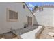 View of patio with sliding door to backyard at 5400 Paul Kurtz Way # 105, Las Vegas, NV 89108