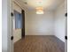 Bright bedroom featuring hardwood floors, recessed lighting, and natural light from windows with curtain rods at 6110 Pebble Glen Ct, Las Vegas, NV 89149