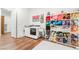 Well-lit laundry room with modern machines and yarn for hobbies at 715 Orange Plume Walk, Henderson, NV 89011
