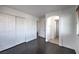 Bedroom featuring wood-look flooring and an entryway at 1069 Coronado Peak Ave, Las Vegas, NV 89183