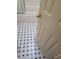 Clean bathroom boasts classic black and white tiled floors at 1413 Bryn Mawr Ave, Las Vegas, NV 89102