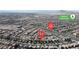 Aerial view of a residential community, near Cadence Central Park and Warm Springs Road at 156 Campbelltown Ave, Henderson, NV 89015