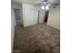 Bedroom with closet and updated ceiling fan at 2564 San Marcos St, Las Vegas, NV 89115