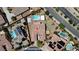 Expansive property featuring a private pool, lush landscaping, and spacious backyard, perfect for outdoor entertaining at 2785 Rosenhearty Dr, Henderson, NV 89044
