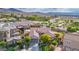 Aerial view of a single Gathering home in a suburban neighborhood at 2785 Rosenhearty Dr, Henderson, NV 89044