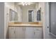 Bright bathroom boasts a neutral color palette and plenty of vanity space at 2785 Rosenhearty Dr, Henderson, NV 89044