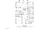 Detailed floor plan showing the layout of a home with bedrooms, bathrooms, living areas, and garage at 2785 Rosenhearty Dr, Henderson, NV 89044