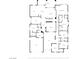 Detailed floor plan featuring an open layout with multiple bedrooms, bathrooms, and spacious living areas at 2785 Rosenhearty Dr, Henderson, NV 89044