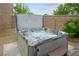Inviting hot tub offers a relaxing space in the backyard at 2785 Rosenhearty Dr, Henderson, NV 89044