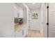 Hallway area featuring custom cabinets and millwork at 2917 Golf Links Dr, Las Vegas, NV 89134