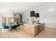 Spacious kitchen with an island, modern appliances, and an open floor plan at 2917 Golf Links Dr, Las Vegas, NV 89134