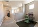 Hallway is brightly lit with carpeted floors and neutral paint at 3045 Camino Rico Ave, Henderson, NV 89044