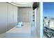 Modern craft room with custom built-ins, sewing station, and city views at 3750 Las Vegas Blvd # 4303, Las Vegas, NV 89158