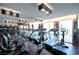 Well-equipped gym featuring treadmills, stationary bikes, and mirrored walls at 3750 Las Vegas Blvd # 4303, Las Vegas, NV 89158