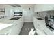 Contemporary kitchen with white marble countertops, modern appliances, and an open design at 3750 Las Vegas Blvd # 4303, Las Vegas, NV 89158