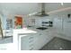 Modern kitchen with marble countertops, chef's gas range, and seamless design for culinary enthusiasts at 3750 Las Vegas Blvd # 4303, Las Vegas, NV 89158