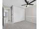 Bright bedroom with a modern ceiling fan and spacious closet for ample storage at 3849 Boca Chica Ave, Las Vegas, NV 89120