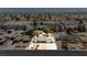 Wide aerial shot of a neighborhood showcasing the home's location, large lots, and community amenities at 4205 Thicket Ave, North Las Vegas, NV 89031