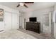 Bedroom featuring full closet, dresser, and bathroom at 4249 Fleet Dancer St, Las Vegas, NV 89129