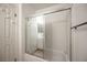 Bathroom with a decorative glass shower door at 4409 Rosebank Cir, Las Vegas, NV 89108