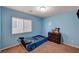 Bedroom with a blue race car bed, carpeted floor, a closet, and natural light at 4535 Mission Meadow Cir, Las Vegas, NV 89139