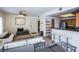 Open-concept living space flows seamlessly into the kitchen with breakfast bar seating at 4655 Gold Dust Ave # 206, Las Vegas, NV 89120