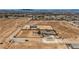 An aerial perspective showcases a sprawling desert home with a large lot and potential for custom landscaping at 4740 W Agate Ave, Las Vegas, NV 89139