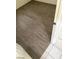 The bedroom has wood-look floors that pair well with the neutral wall colors at 5284 Wellesley Ave, Las Vegas, NV 89122