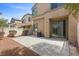 Private backyard with concrete patio and low-maintenance landscaping at 5452 Tinker Toy Ave, Las Vegas, NV 89139