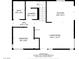 First floor of the floor plan featuring a kitchen, living room, bedroom, and bath at 5452 Tinker Toy Ave, Las Vegas, NV 89139