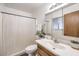 Well-maintained bathroom with modern vanity, shower-tub combination, and contemporary fixtures at 6553 Baywood Ave, Las Vegas, NV 89103