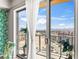 Balcony with a scenic view of the city skyline and clear blue skies at 8255 Las Vegas Blvd # 1219, Las Vegas, NV 89123